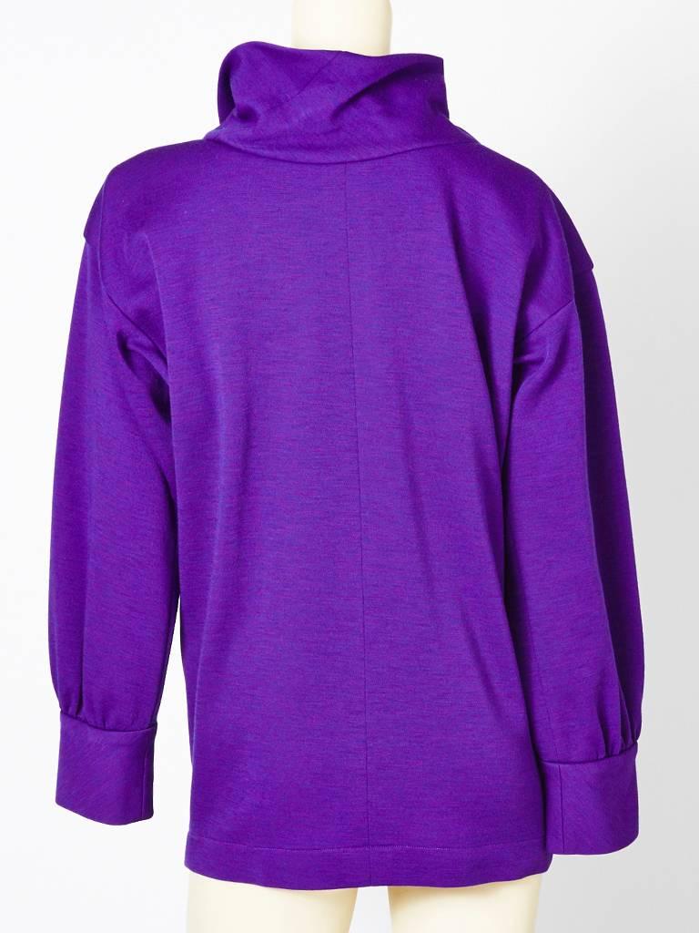Purple Yves Saint Laurent Knit Tunic