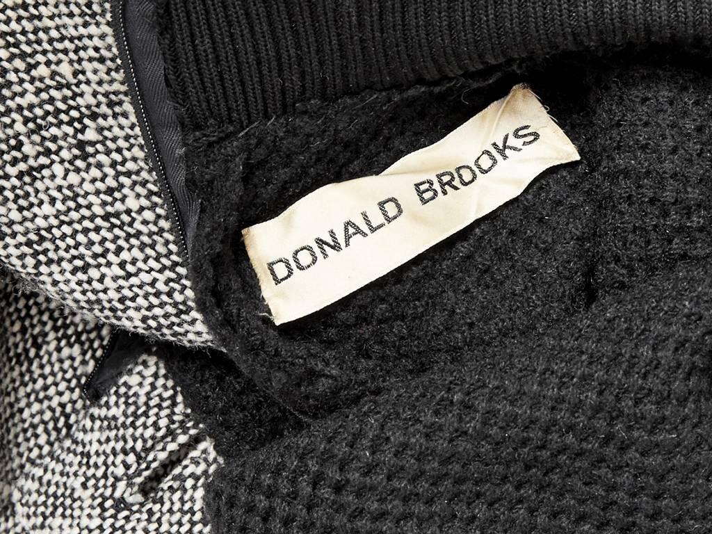 Donald Brooks Knit and Tweed Day Dress In Excellent Condition In New York, NY