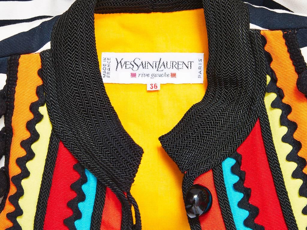 Women's Yves Saint Laurent Fantasy Cropped Jacket
