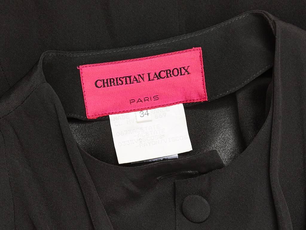 Christian LaCroix Silk Crepe Wrap Blouse In Excellent Condition In New York, NY