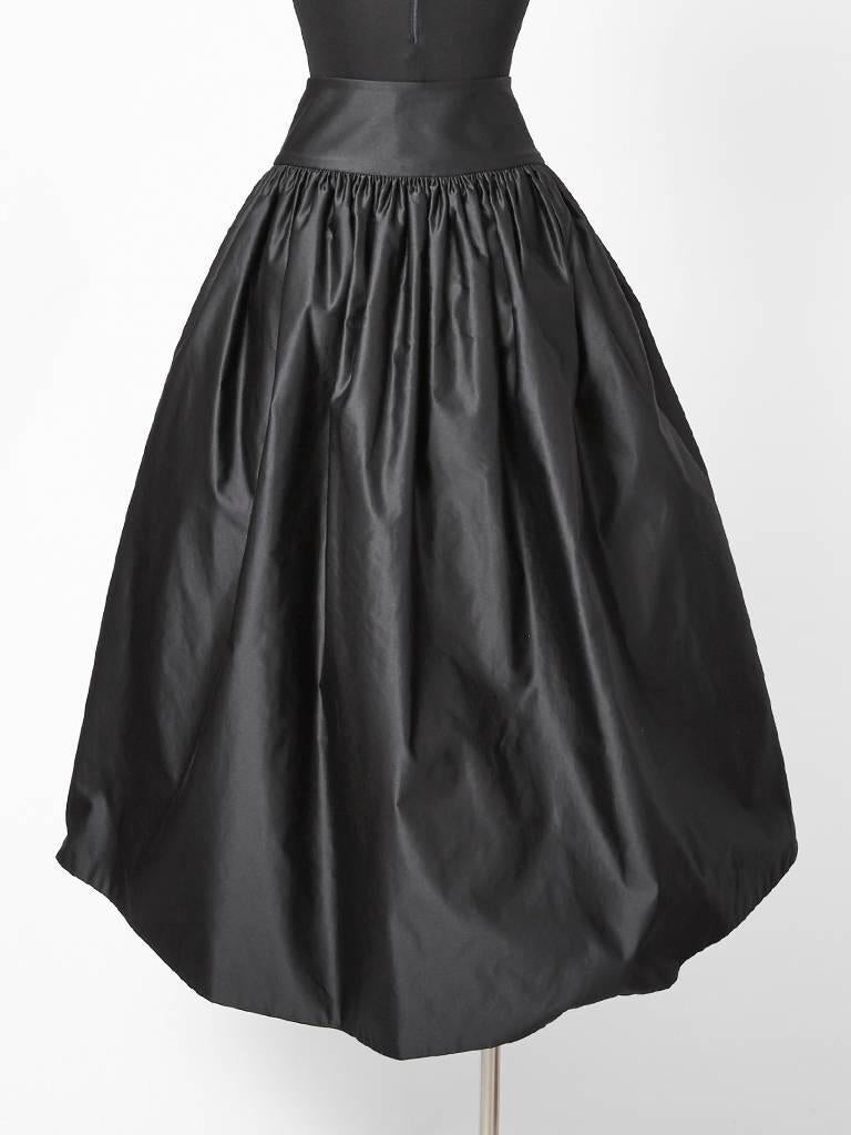 Black Yves Saint Laurent High Waist Skirt