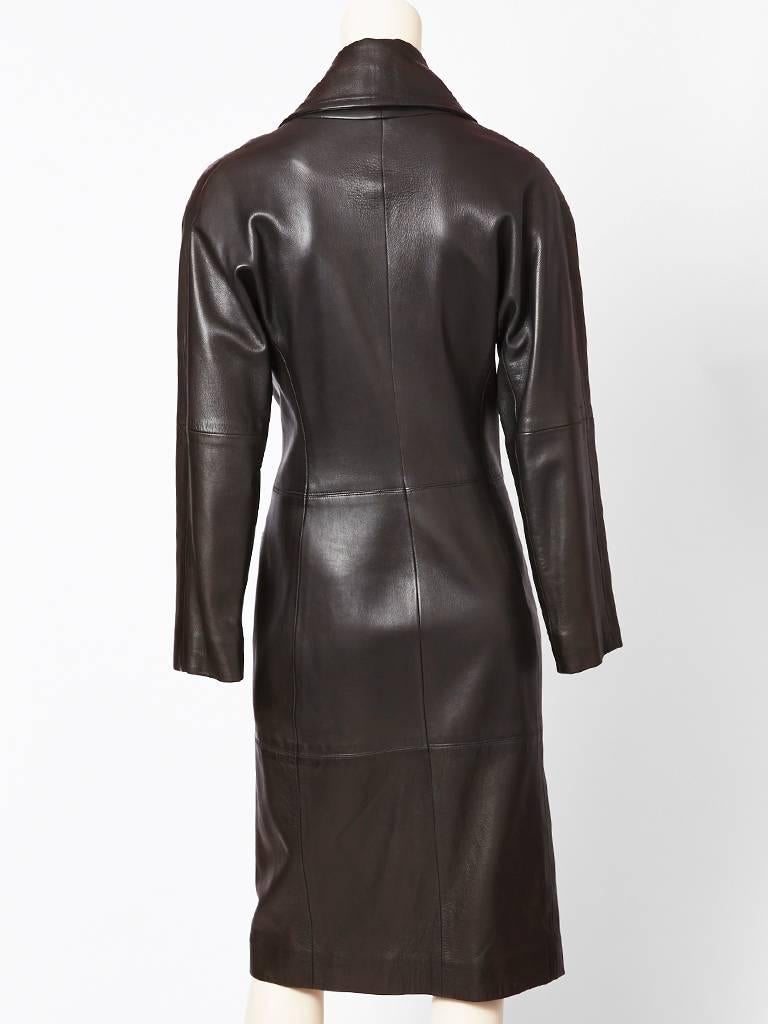 Black Ronaldus Shamask leather Coat