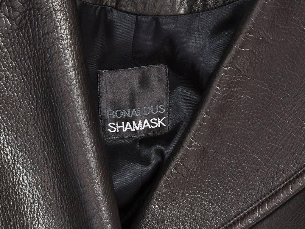 Ronaldus Shamask leather Coat In Excellent Condition In New York, NY