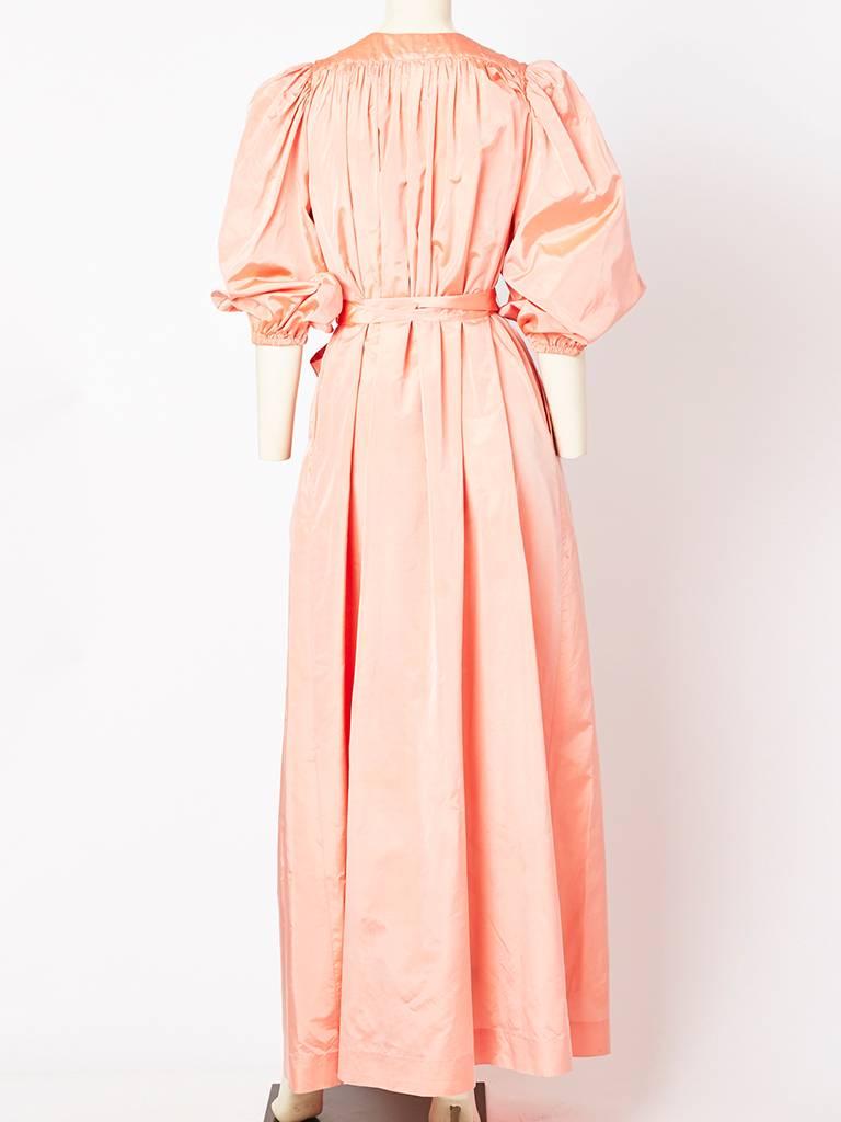 Yves Saint Laurent Irridescent Taffeta Gown In Excellent Condition In New York, NY