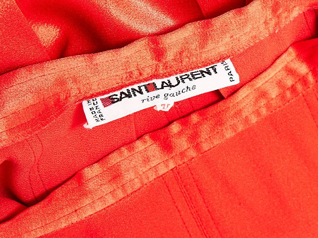 Yves Saint Laurent Satin Back Crepe Ensemble In Excellent Condition In New York, NY