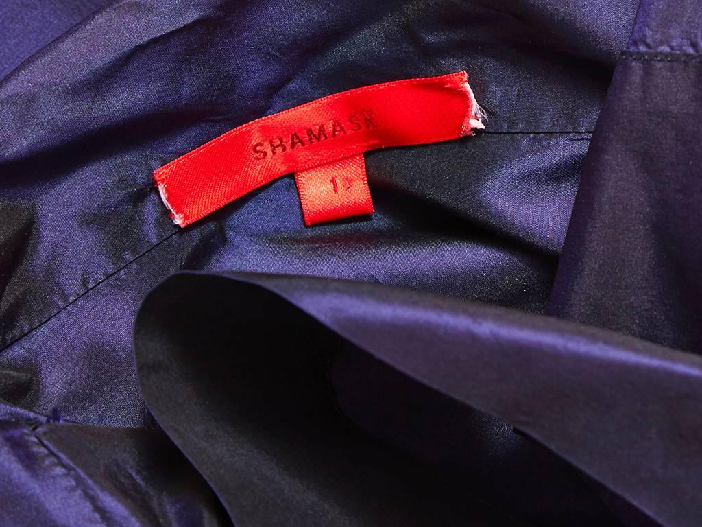 Black Shamask Iridescent Taffeta Evening Jacket