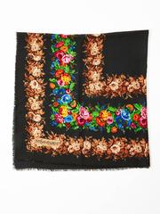 Yves Saint Laurent Wool Challis Scarf