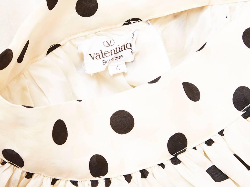 Valentino Organza Polka Dot Skirt  In Excellent Condition In New York, NY