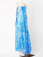 Yves Saint Laurent Chiffon Maxi Dress