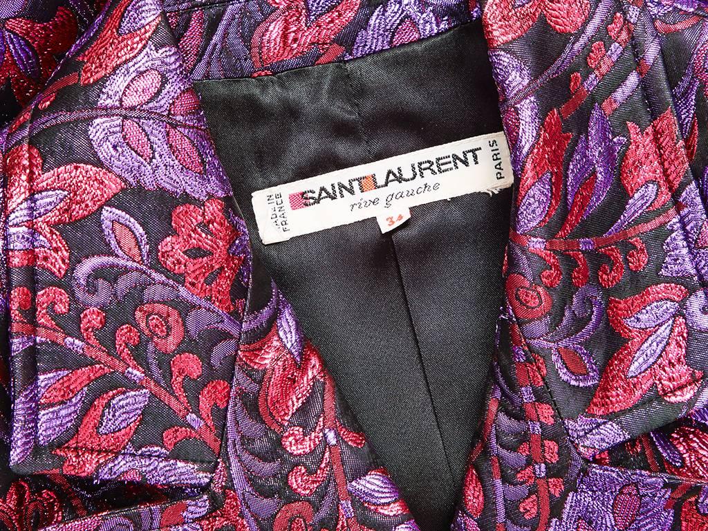 Yves Saint Laurent Brocade Spencer Jacket In Excellent Condition In New York, NY
