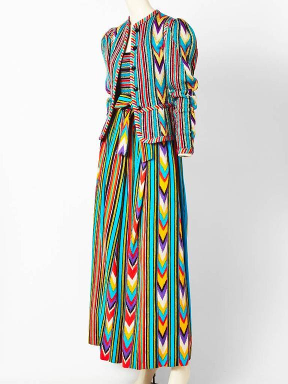 Yves Saint Laurent Ikat Pattern Three Piece Ensemble at 1stDibs 