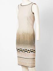 Oscar de la Renta Crystal Beaded Dress