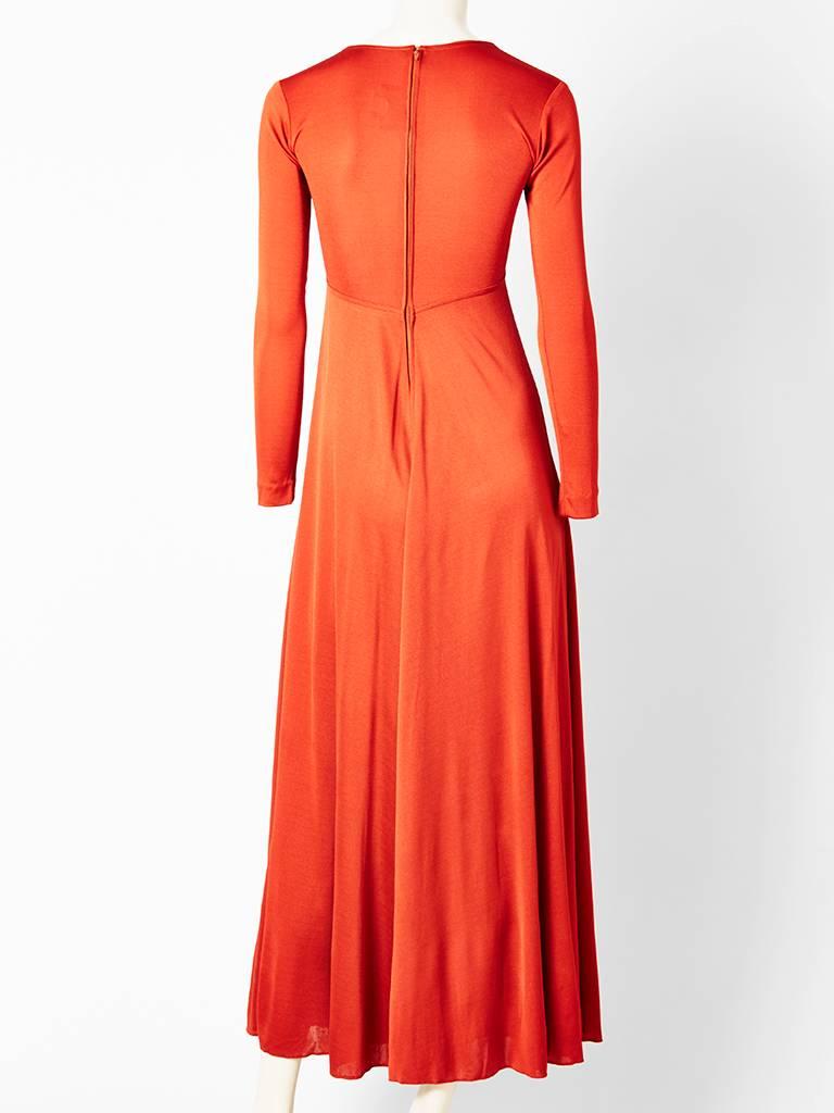 Scott Barrie Matte Jersey Maxi Dress In Excellent Condition In New York, NY
