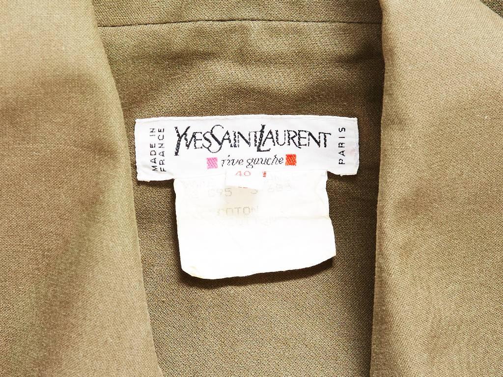 Yves Saint Laurent Safari Pant Suit In Excellent Condition In New York, NY