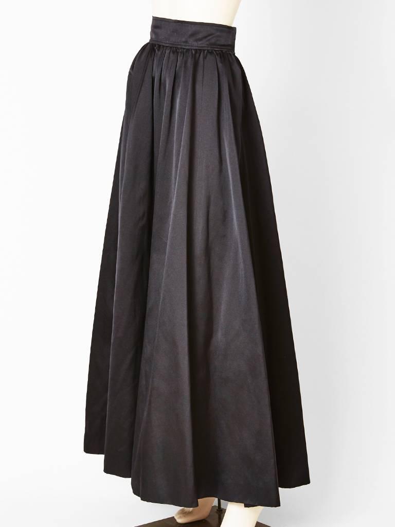 Yves Saint Laurent Satin Evening Skirt For Sale at 1stdibs