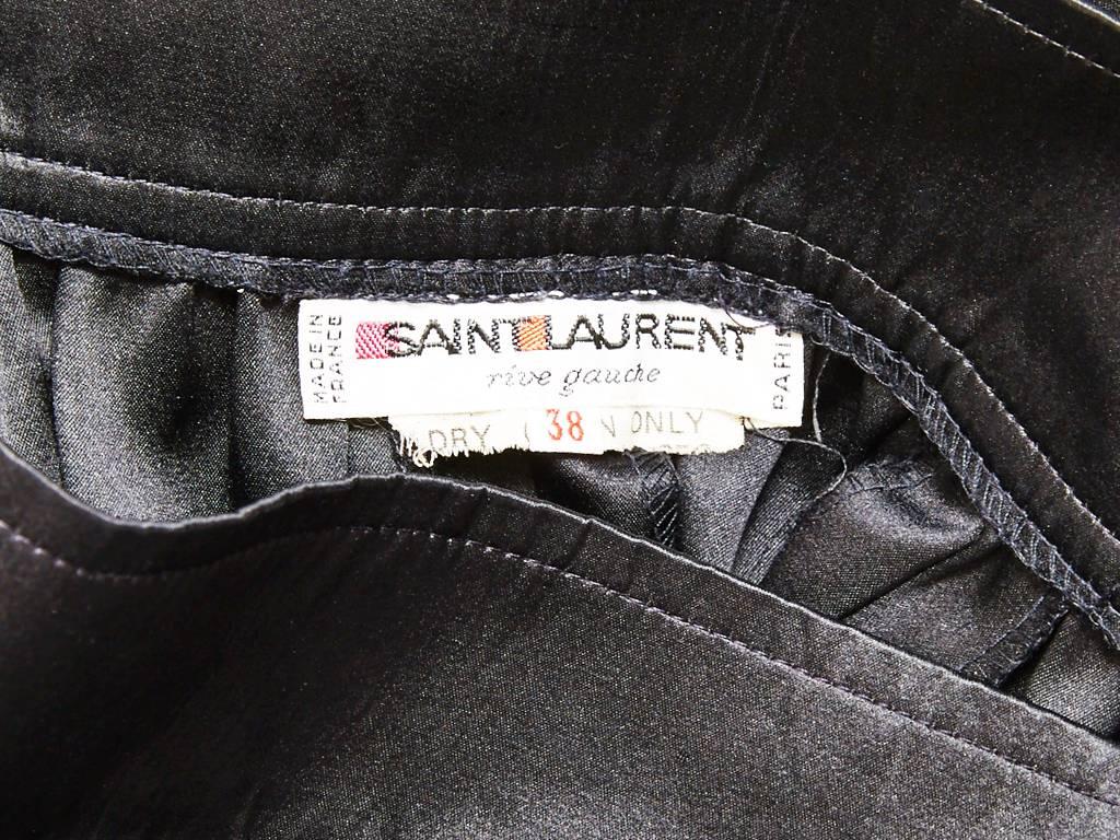 Yves Saint Laurent Satin Evening Skirt In Excellent Condition In New York, NY