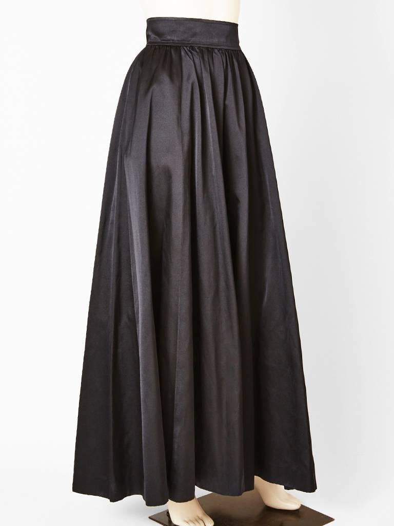 Women's Yves Saint Laurent Satin Evening Skirt