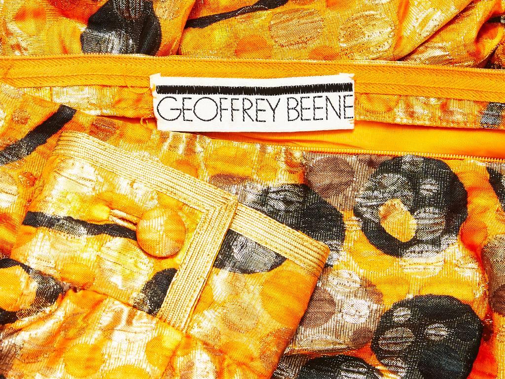 Geoffrey Beene - Robe en brocart coloré des années 1960 Excellent état - En vente à New York, NY