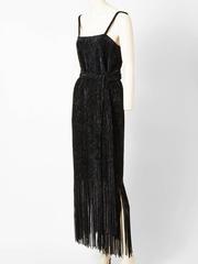 Simonetta Chenille Fringed Cocktail Dress