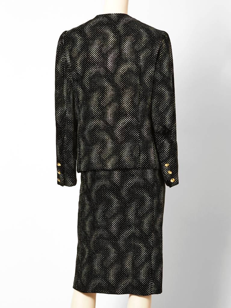 Black Givenchy Couture Velvet Dinner Suit  For Sale