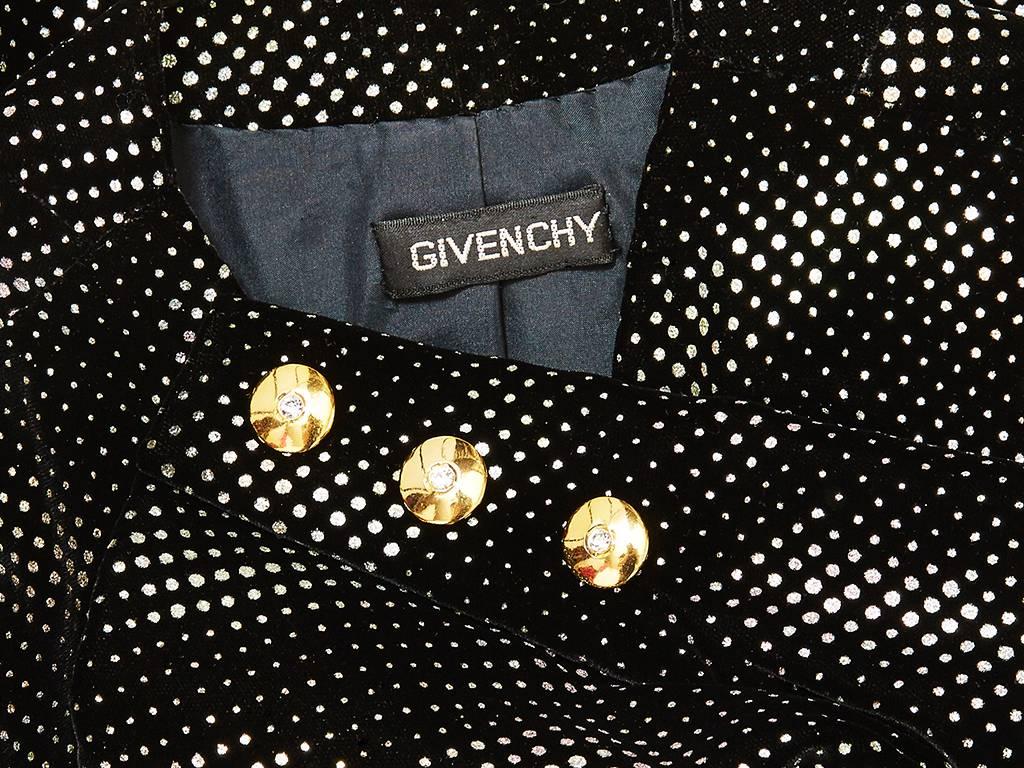 Women's Givenchy Couture Velvet Dinner Suit For Sale