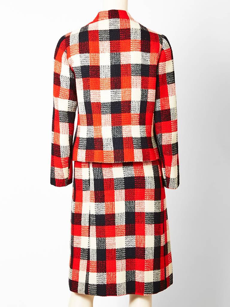 Givenchy Couture Plaid Day Suit In Excellent Condition In New York, NY