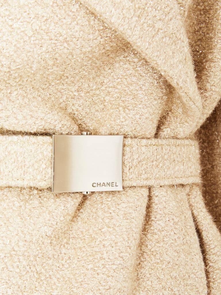 Chanel Belted Coat In Excellent Condition In New York, NY