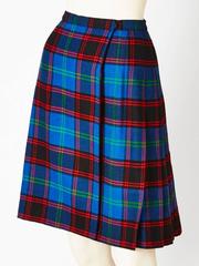 Yves Saint Laurent Plaid Kilt