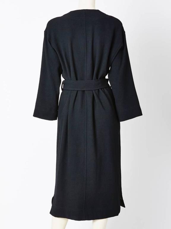 Jean Muir Wool Crepe Belted Coat/Dress at 1stdibs