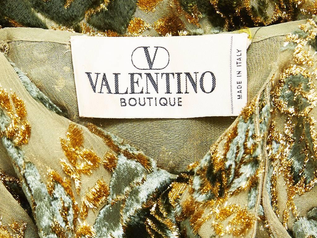 Valentino Cut Velvet on Chiffon Jacket/Tunic In Excellent Condition In New York, NY