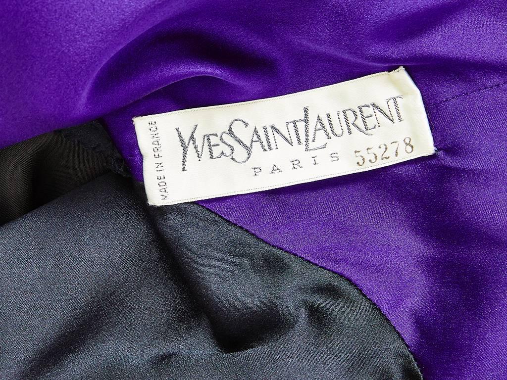 Yves Saint Laurent Velvet Couture Ensemble For Sale 2