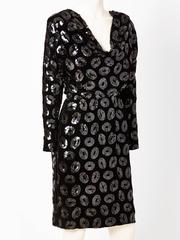 Givenchy Couture Cocktailkleid aus Samt und Pailletten