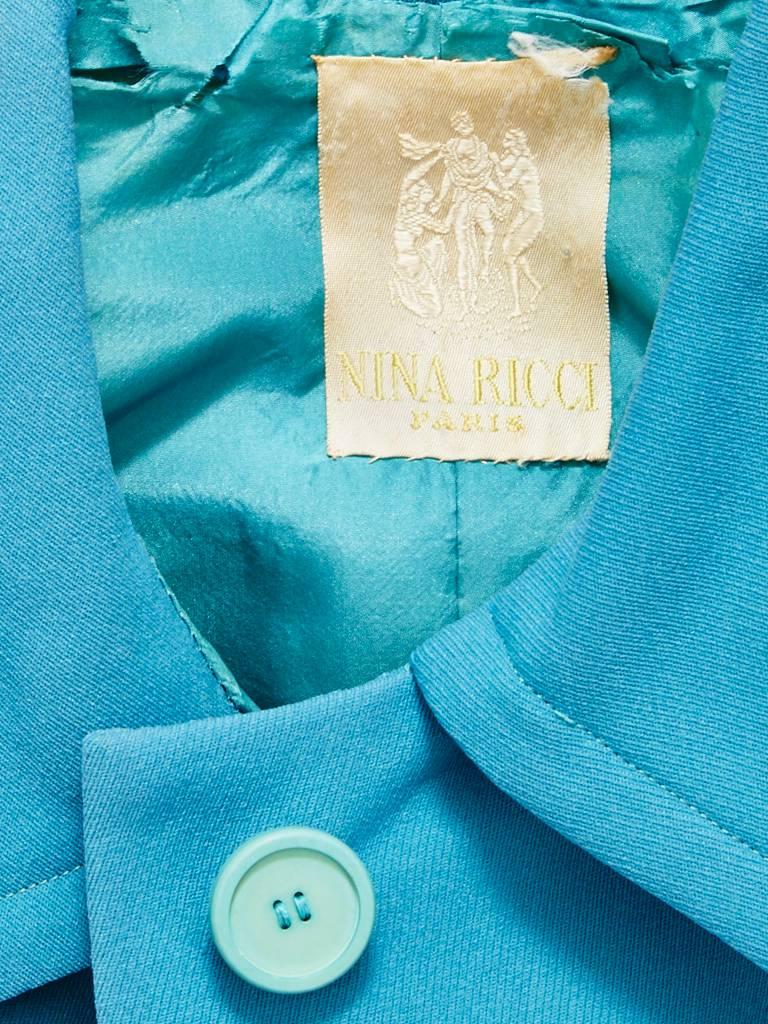 Nina Ricci Robins Egg Blue Spring Coat  1
