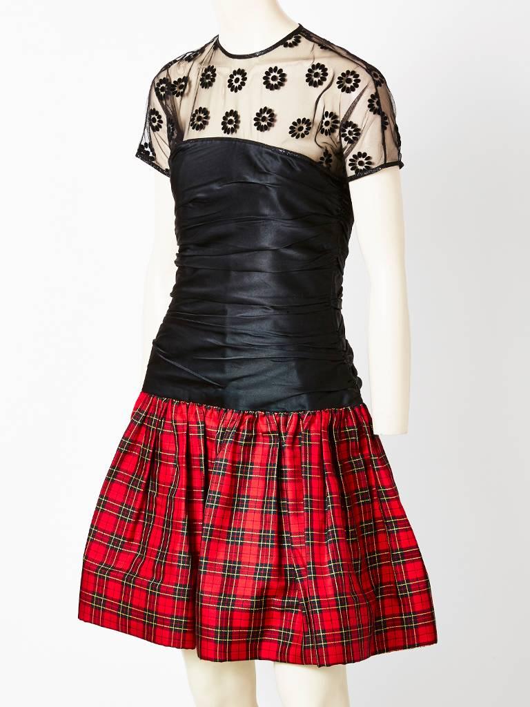 tartan cocktail dress