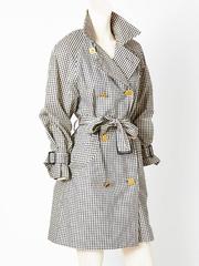 Chanel Gingham Belted Trench