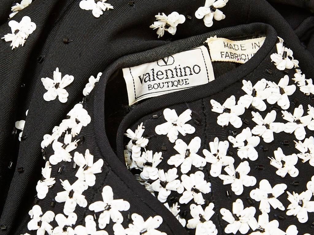 Valentino Jersey Beaded Wrap Top 1