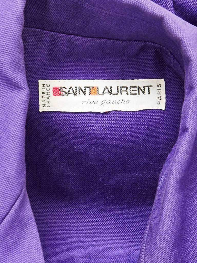 Yves Saint Laurent Cotton Blazer In Excellent Condition In New York, NY