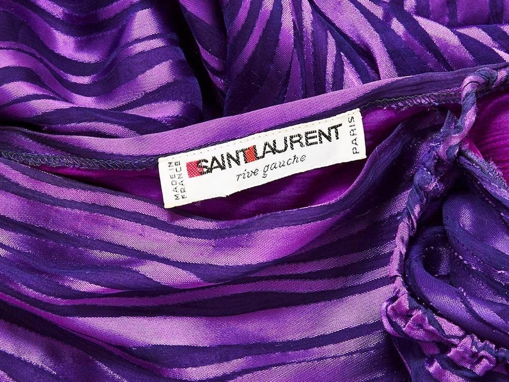 Yves Saint Laurent Chiffon Bias Cut Gown In Excellent Condition In New York, NY