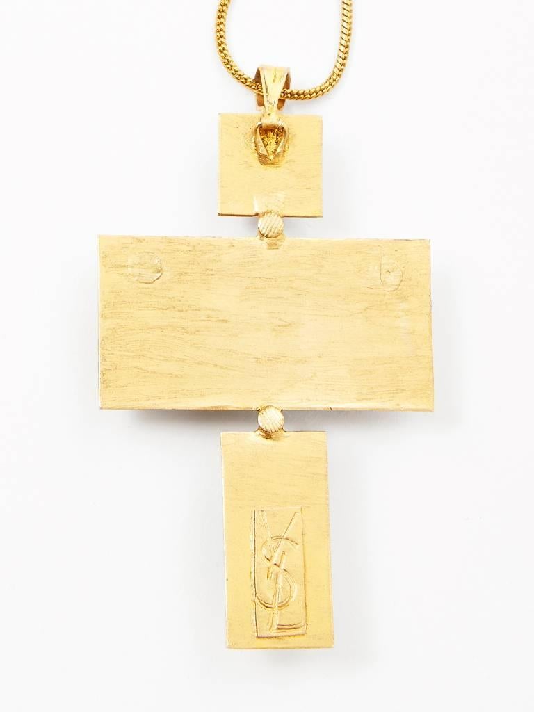 Roger Scemama For Yves Saint Laurent Jeweled Cross 1