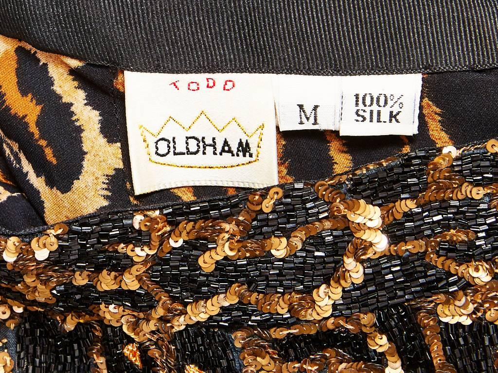 leopard sequin fabric