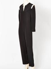 Geoffrey Beene Jumpsuit with White Detail