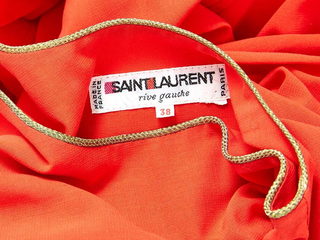 Yves Saint Laurent Cotton Smock Dress In Excellent Condition In New York, NY