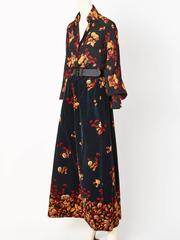 Valentino Acorn Pattern Enemble Late 70s