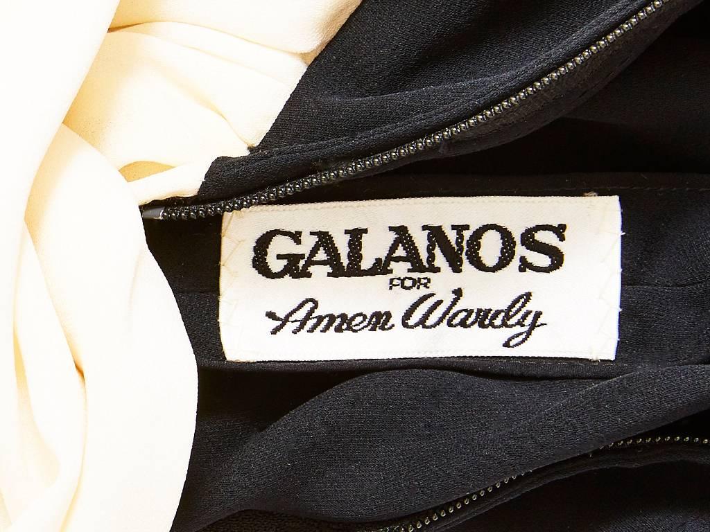 Galanos 40's Inspired Crepe Evening Gown In Excellent Condition In New York, NY