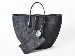 Alaia Large Denim Tote