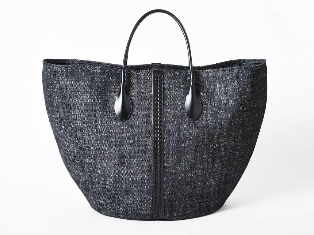 Alaia Large Denim Tote In New Condition In New York, NY