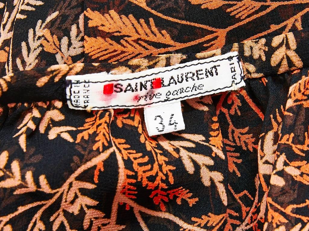 Yves Saint Laurent Chiffon Tunic/Blouse In Excellent Condition In New York, NY