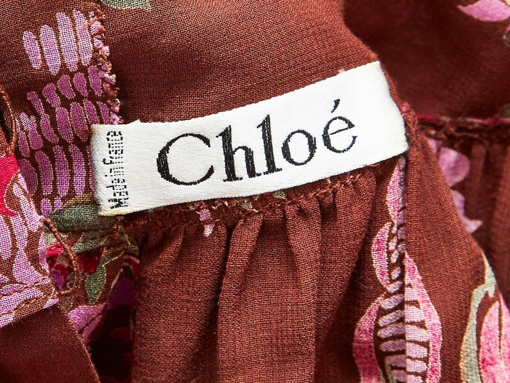 Women's Chloe Floral Pattern 70's Maxi Dress