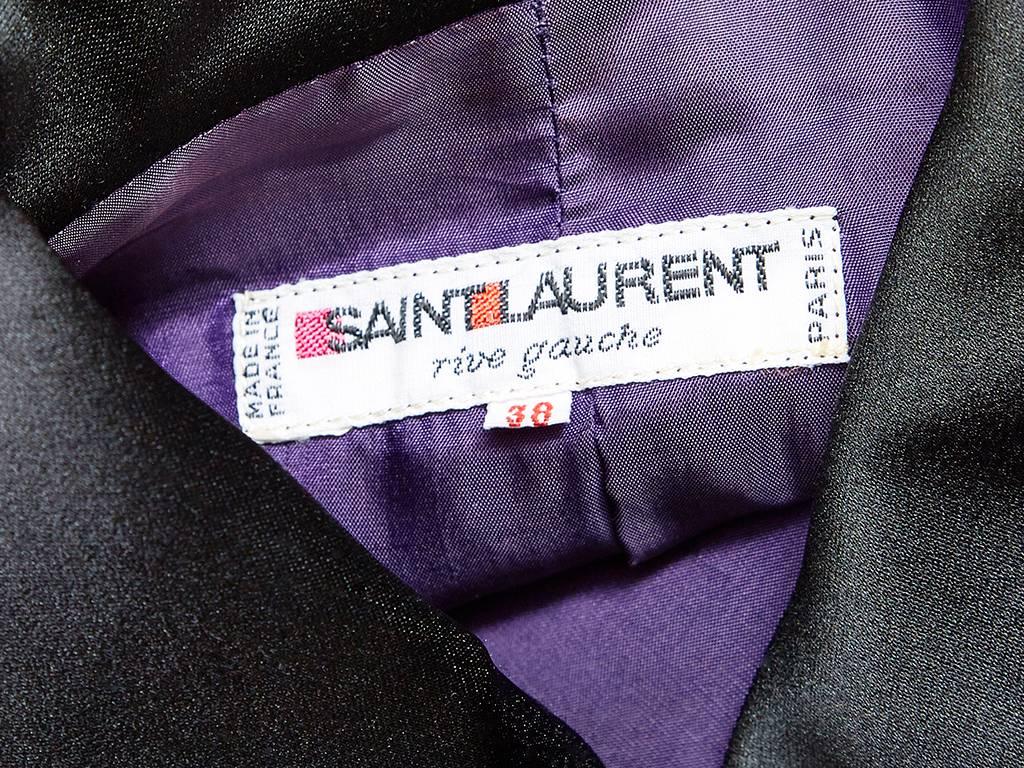 Purple Yves Saint Laurent Wool Knit Tuxedo