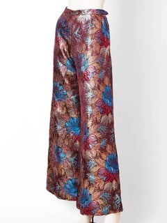 Yves Saint Laurent Jacquard Palazzo Pant